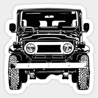 FJ40 Land Cruiser Sketch Art Sticker